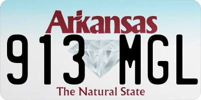 AR license plate 913MGL