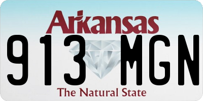 AR license plate 913MGN
