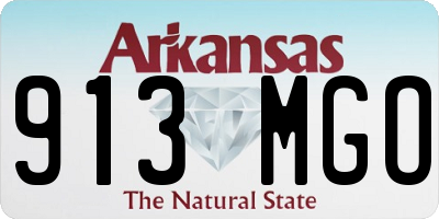AR license plate 913MGO