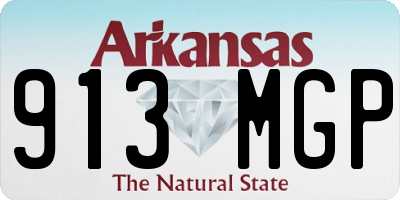 AR license plate 913MGP