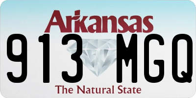 AR license plate 913MGQ