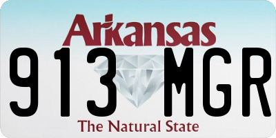 AR license plate 913MGR