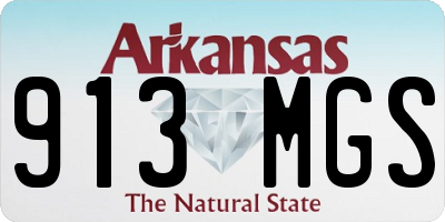 AR license plate 913MGS