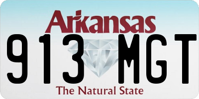AR license plate 913MGT