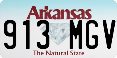 AR license plate 913MGV