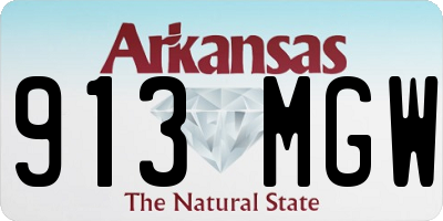 AR license plate 913MGW