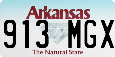 AR license plate 913MGX