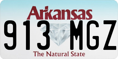 AR license plate 913MGZ
