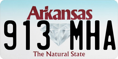AR license plate 913MHA