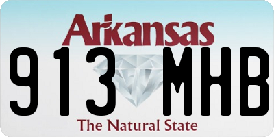 AR license plate 913MHB