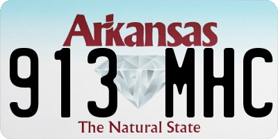 AR license plate 913MHC