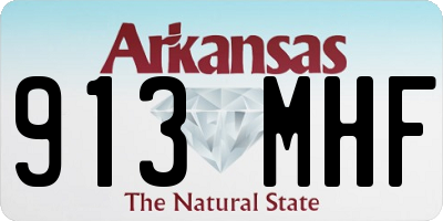 AR license plate 913MHF