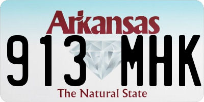 AR license plate 913MHK