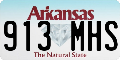 AR license plate 913MHS