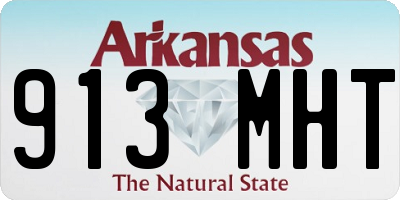 AR license plate 913MHT