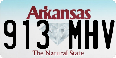 AR license plate 913MHV