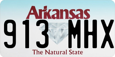 AR license plate 913MHX