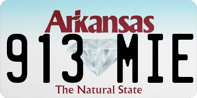 AR license plate 913MIE
