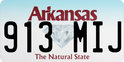 AR license plate 913MIJ