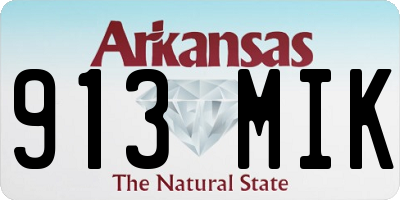 AR license plate 913MIK