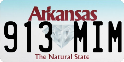 AR license plate 913MIM