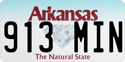 AR license plate 913MIN