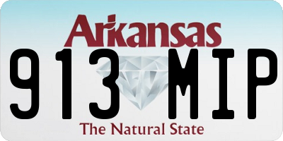 AR license plate 913MIP