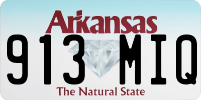 AR license plate 913MIQ