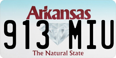 AR license plate 913MIU
