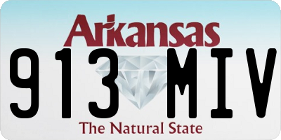 AR license plate 913MIV