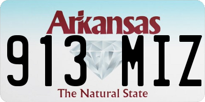 AR license plate 913MIZ