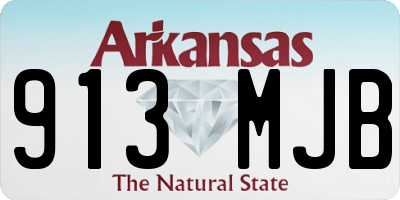 AR license plate 913MJB