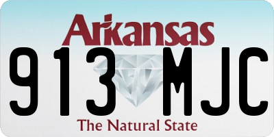 AR license plate 913MJC