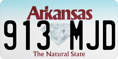 AR license plate 913MJD