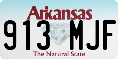 AR license plate 913MJF