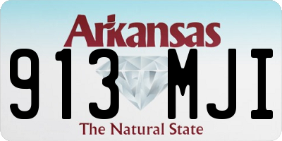 AR license plate 913MJI