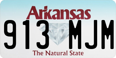 AR license plate 913MJM