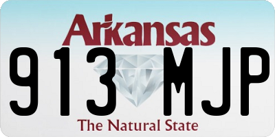 AR license plate 913MJP