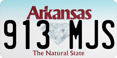 AR license plate 913MJS