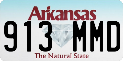 AR license plate 913MMD