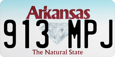 AR license plate 913MPJ