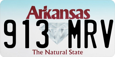 AR license plate 913MRV