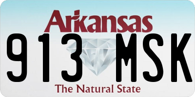 AR license plate 913MSK