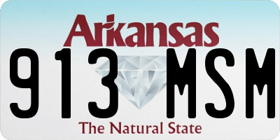 AR license plate 913MSM