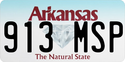 AR license plate 913MSP