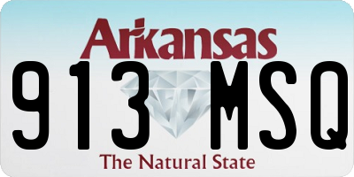 AR license plate 913MSQ