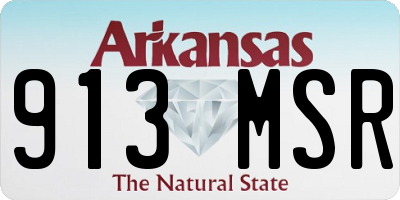 AR license plate 913MSR