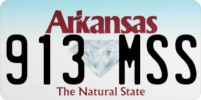 AR license plate 913MSS
