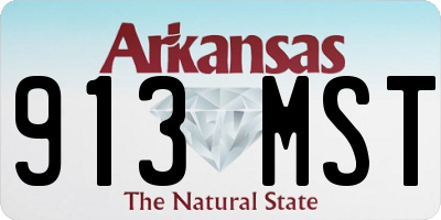 AR license plate 913MST