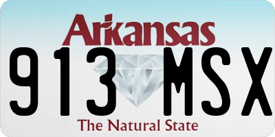 AR license plate 913MSX